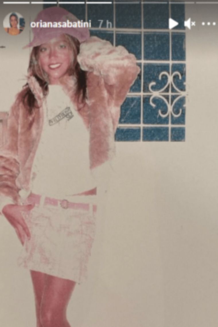 Oriana Sabatini mostró sus fotos de modelo adolescente