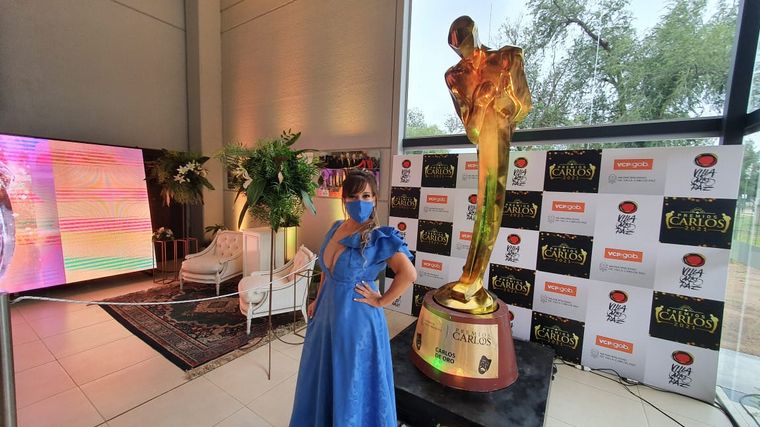 FOTO: Celeste Benecchi en los Premios Carlos.