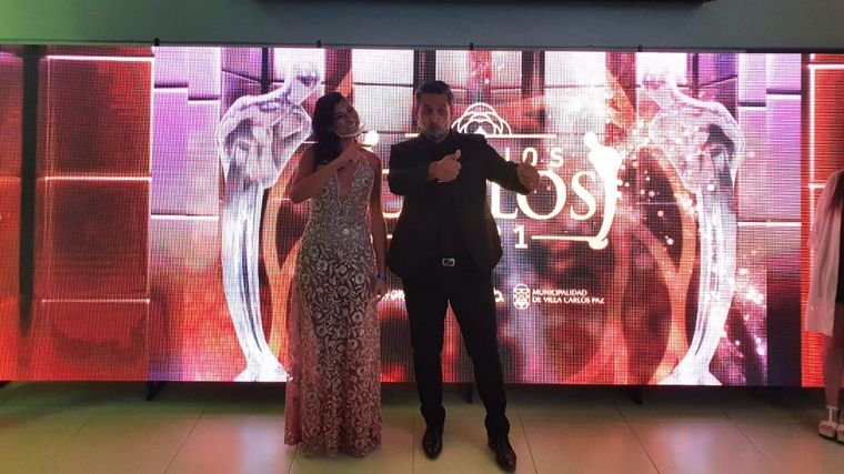 Una parte del elenco de Haydée, el show de Ángel Carabajal.