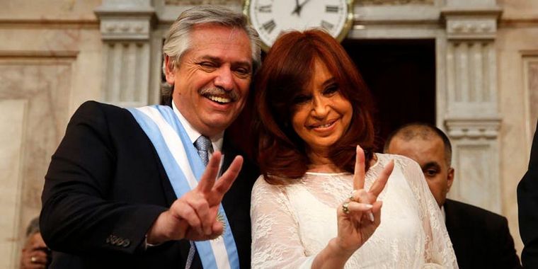 Alberto Fernández y Cristina Fernández de Kirchner.