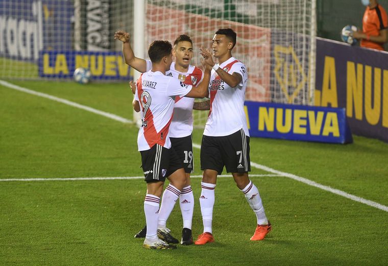 Suárez abrió el marcador para River ante el Depro.