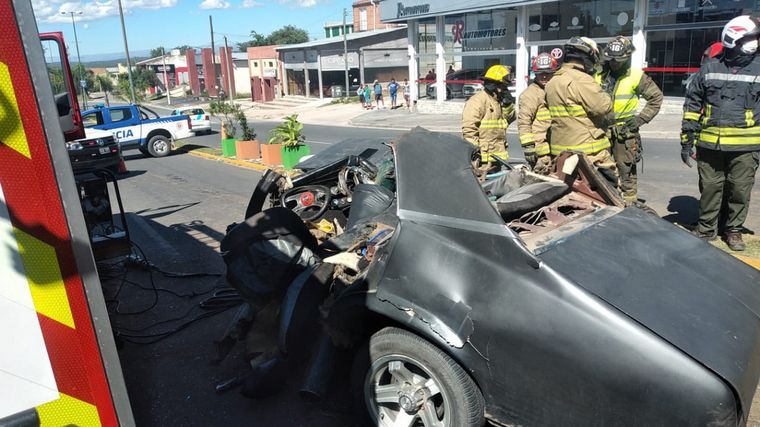 Impresionante accidente fatal en La Falda.