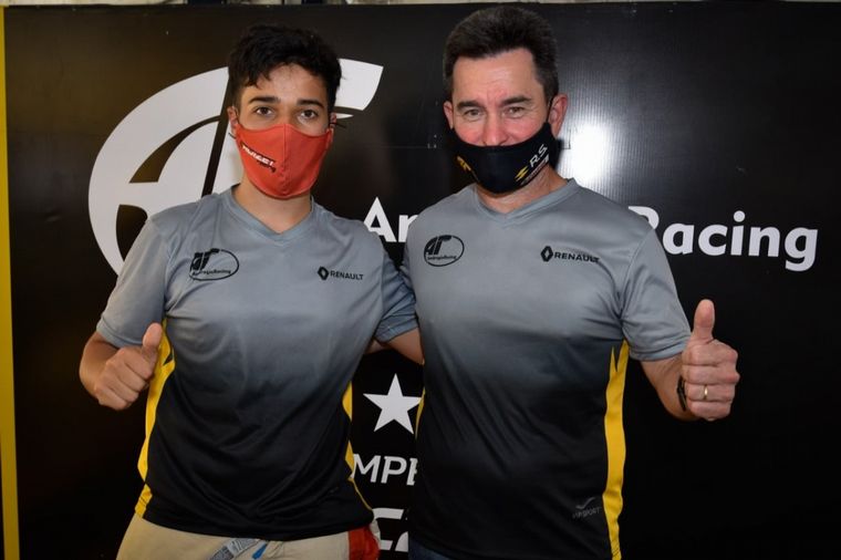 Marcelo Ambrogio con su nuevo piloto de TC2000, Jorge Barrio