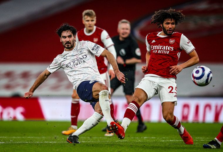 Manchester City le ganó al Arsenal y se afianza en la punta