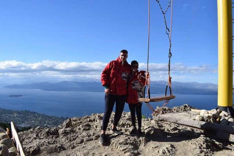 FOTO: Sky swing en Bariloche