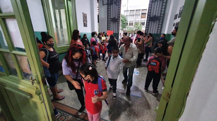 La vuelta a clases presenciales, en imágenes.