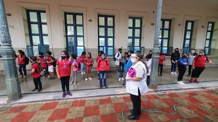 La vuelta a clases presenciales, en imágenes.