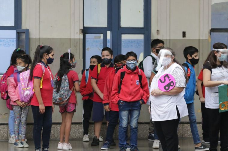 La vuelta a clases presenciales, en imágenes.