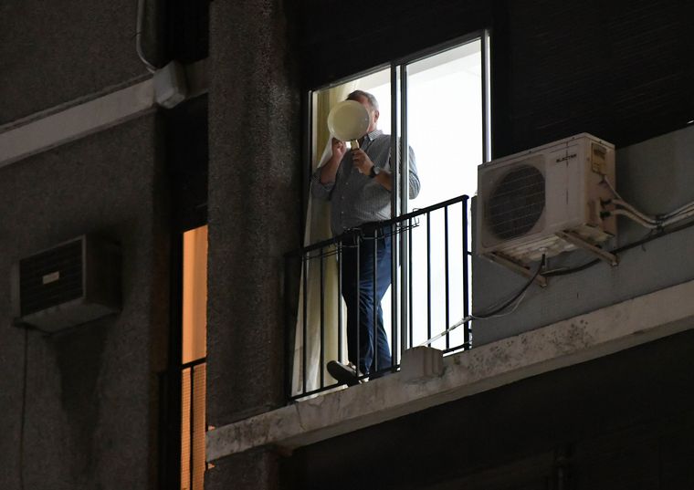 La protesta se concentró en varios barrios porteños.