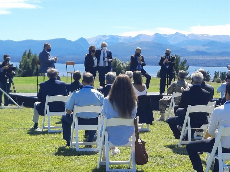 Alberto Fernández en Bariloche.