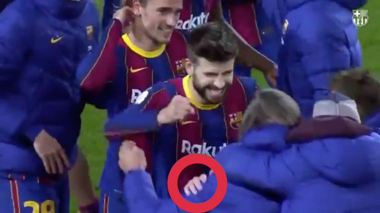 La "aparición" de Messi en un festejo del Barça es furor (Foto:@sudanalytics_)