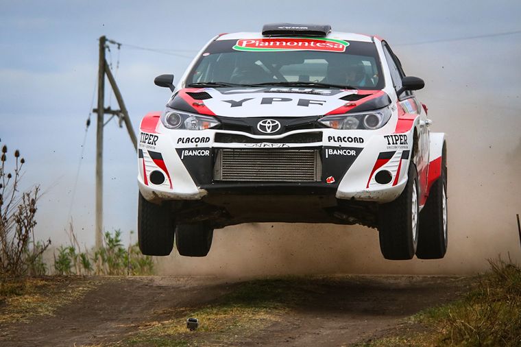 Villagra con su Yaris, por ahora tercero en Madariaga.