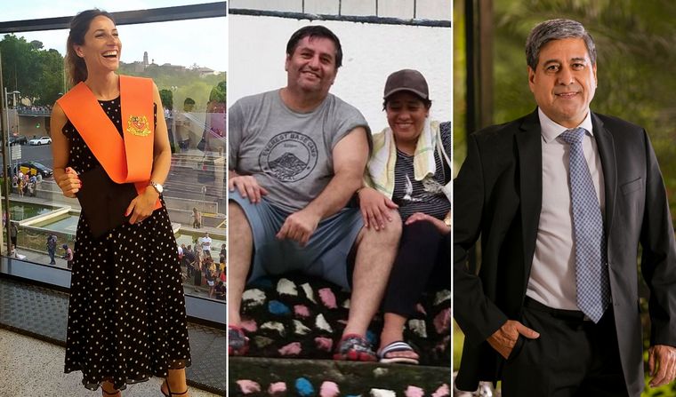 Violeta en Luxemburgo, Nicolás en Filipinas y Julio en Bolivia.