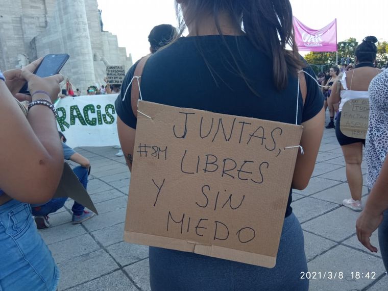 Movilización en Rosario.