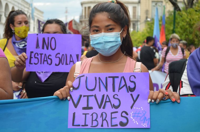 Movilizaciones en todo el país en contra de la violencia de género.