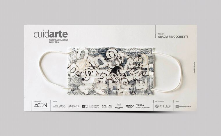 La intervención artística de los barbijos.