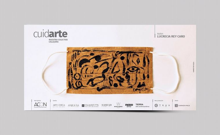 La intervención artística de los barbijos.