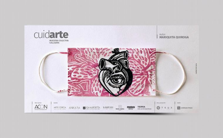 La intervención artística de los barbijos.