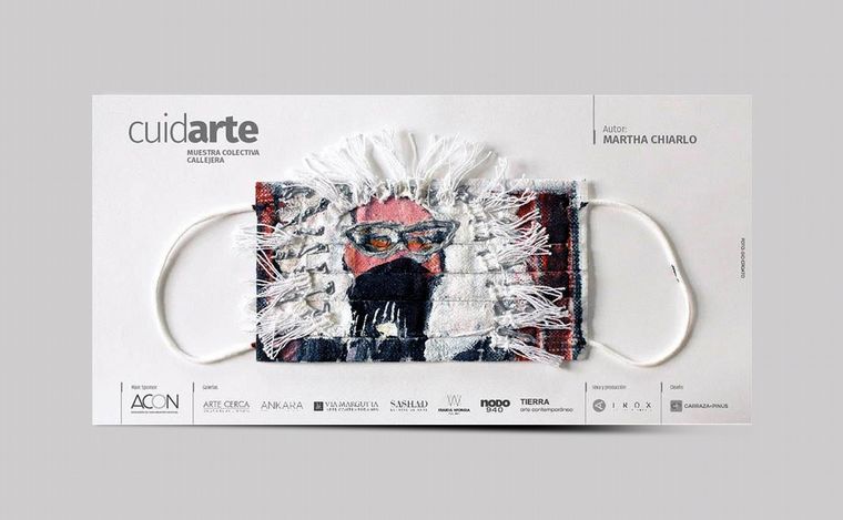 La intervención artística de los barbijos.