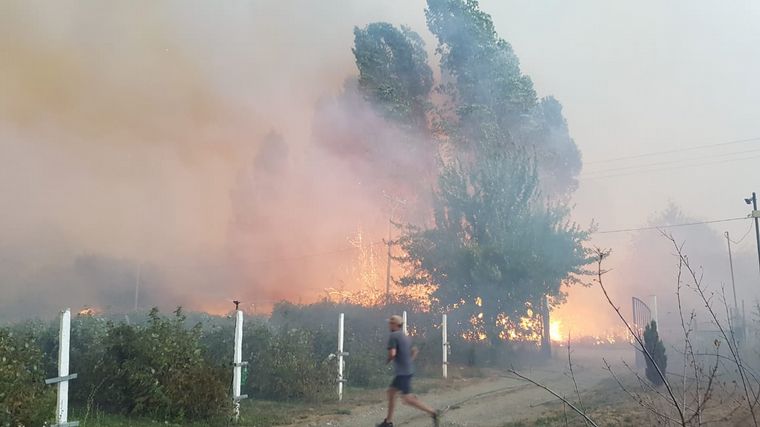 El Hoyo, la localidad más afectada por los incendios en La Comarca Andina.