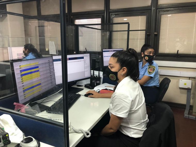 Centro de monitoreo de la Policía de Córdoba 