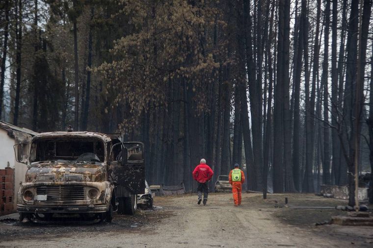 Incendios en la Comarca Andina (Foto: Bariloche2000).