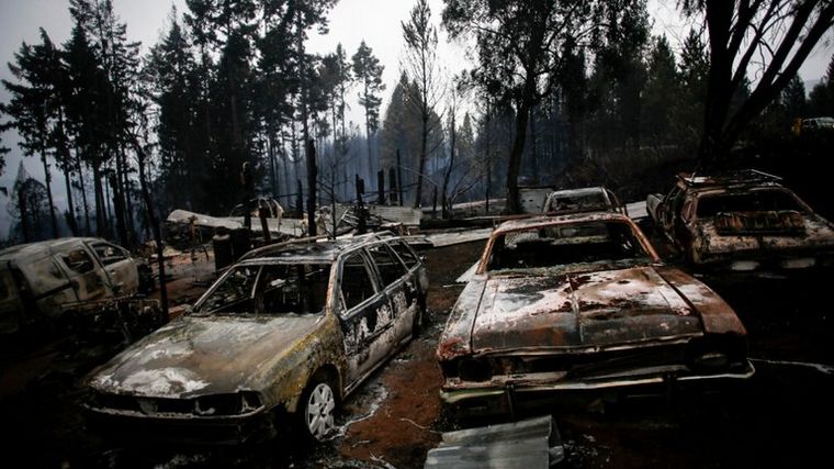 FOTO: Las llamas causaron un desastre en el sur argentino (Foto: Reuters).