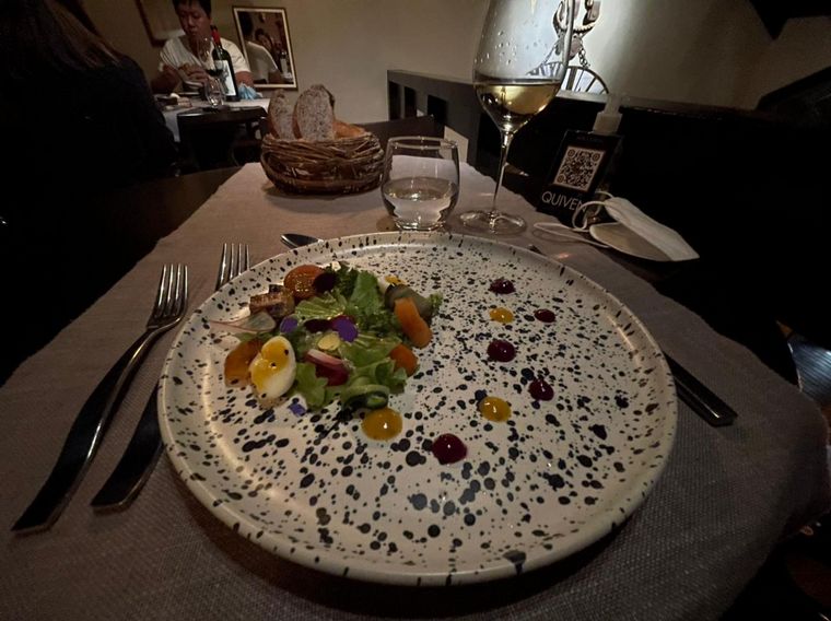 FOTO: Agustina disfrutó los exquisitos platos del restaurante Quiven.