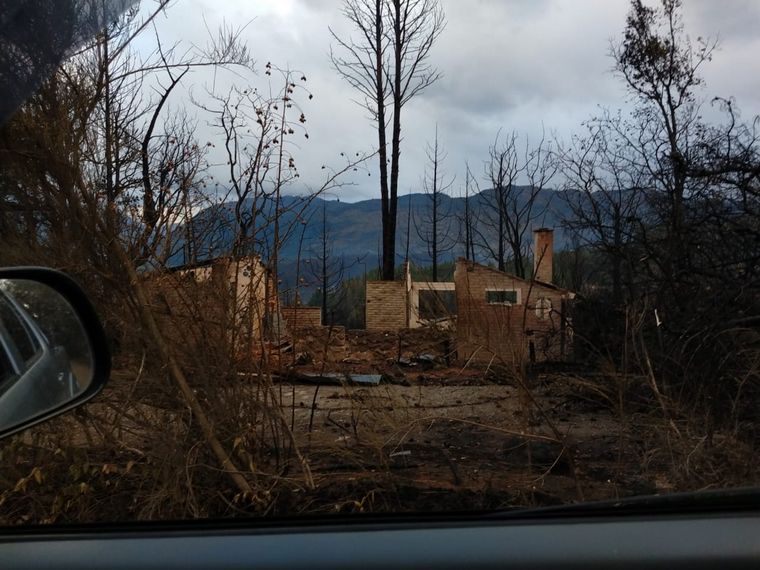 Las estremecedoras imágenes del incendio en Chubut