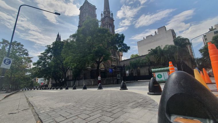 Trabajos en la nueva Supermanzana de Córdoba.