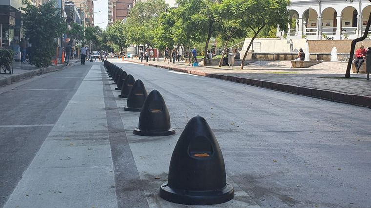 Trabajos en la nueva Supermanzana de Córdoba.