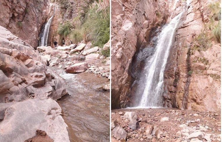La imponente cascada que conoció Orlando Morales en Jujuy. 