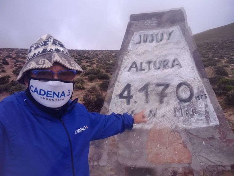 Orlando Morales en las Salinas Grandes