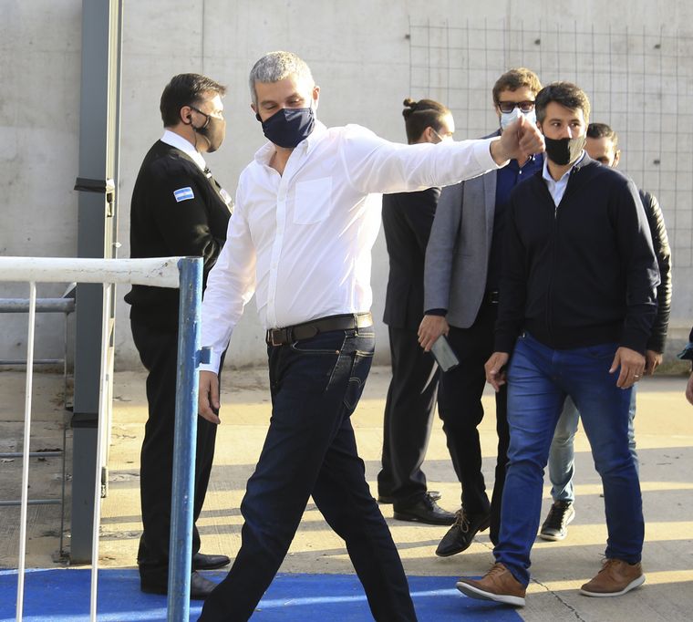 Marcos Peña, en la presentación del libro de Mauricio Macri.