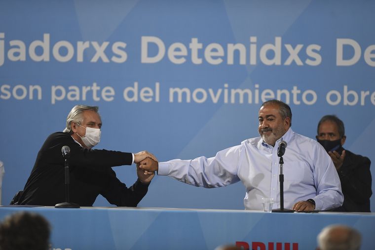 FOTO: El presidente Alberto Fernández participó de un acto en la exESMA por 24 de marzo