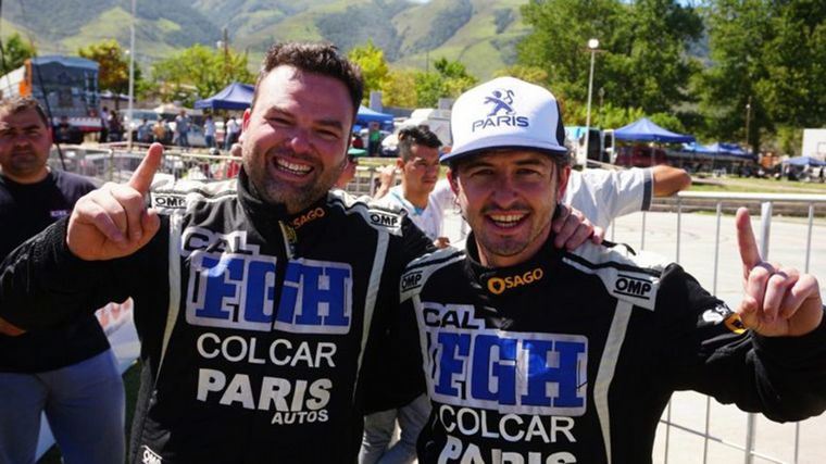 Baldoni y su histórico navegante Franchello, ahora con Hyundai.