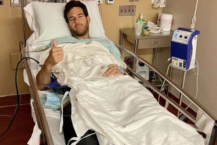 Juan Martín del Potro se operó por cuarta vez la rodilla derecha.