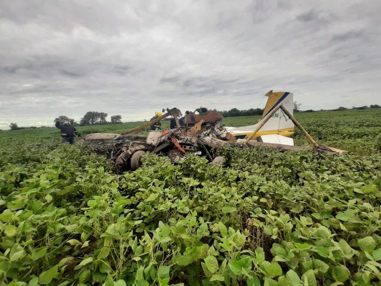 Cayó una avioneta en Montefiore.