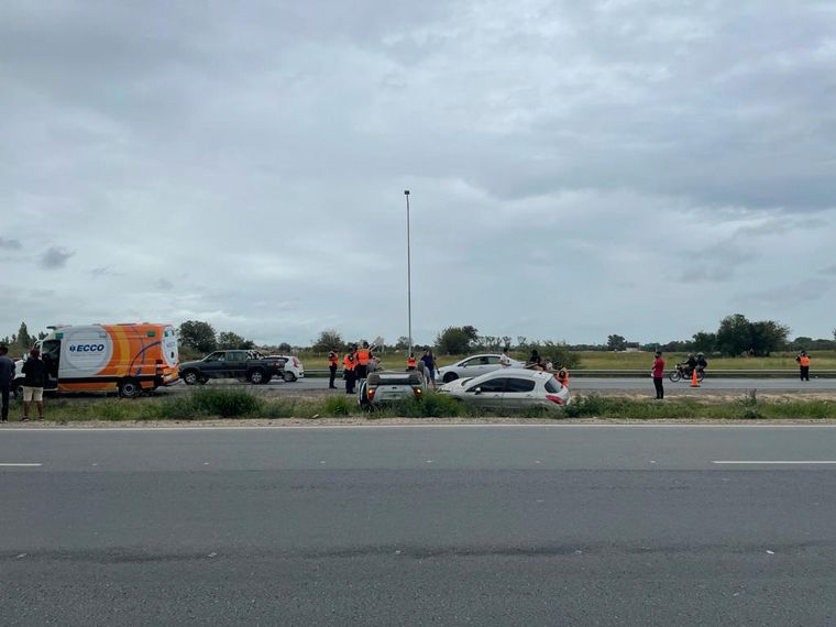 choque múltiple en avenida Circunvalación.