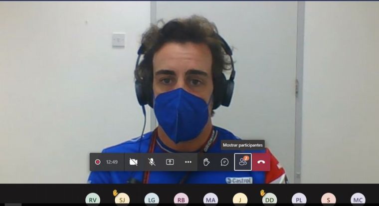 Fernando Alonso en el chat de hoy con periodistas argentinos