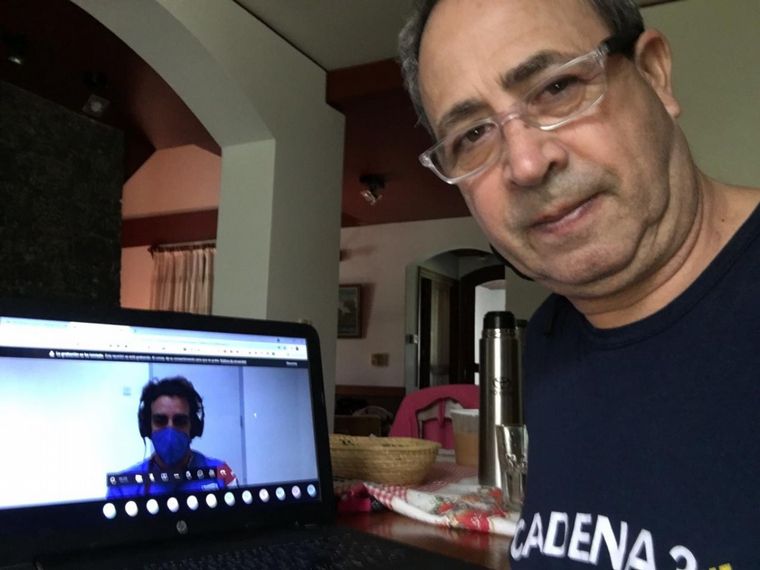 FOTO: Fernando Alonso en el chat de hoy con periodistas argentinos