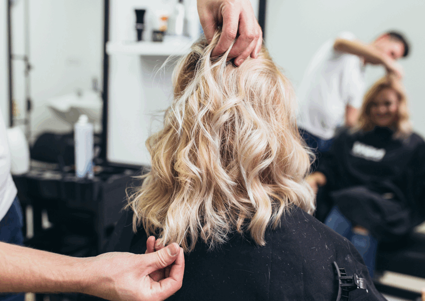 La mujer damnificada tenía el pelo quemado en un 70%.