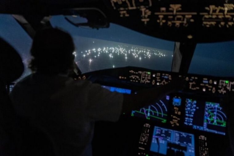 La panorámica desde un avión de la pesca ilega.
