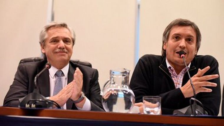 FOTO: Alberto Fernández y Máximo Kirchner