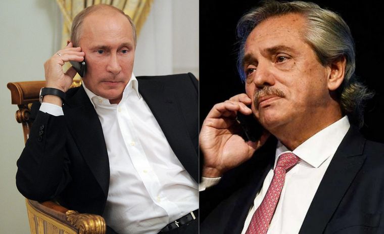 Alberto Fernández agradeció el interés de Putin por su estado de salud.