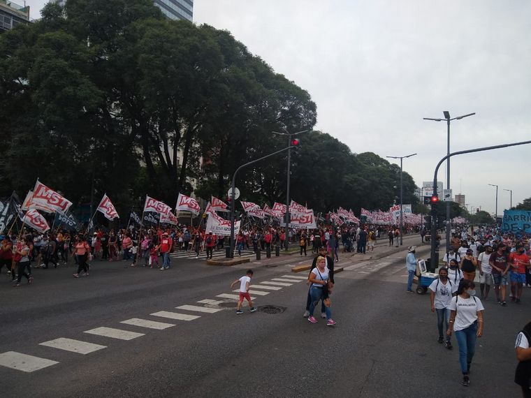 FOTO: Movililzación en el centro porteño
