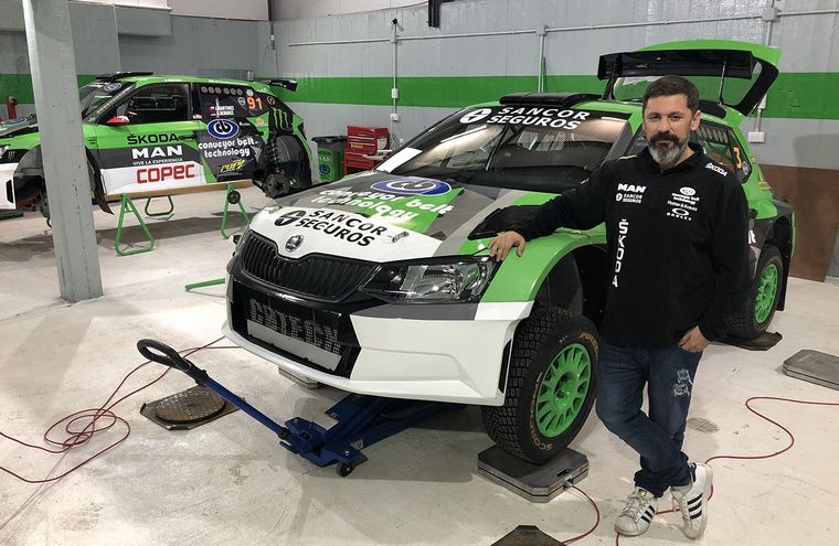 Alejandro Cancio y los Fabia R5 del CBTech by Skoda en Villa Allende.