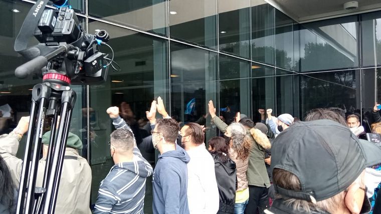 Incidentes en la marcha por el joven que mató a dos ladrones