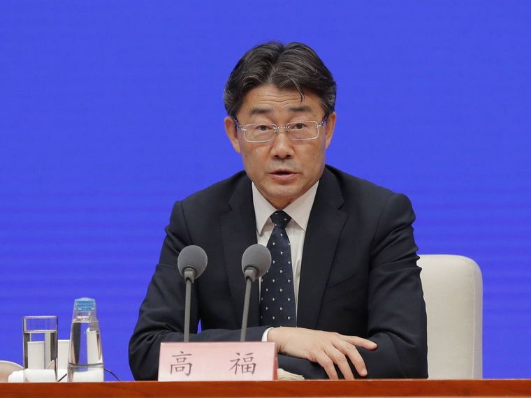 El director de los Centros chinos de Control de Enfermedades, Gao Fu. 