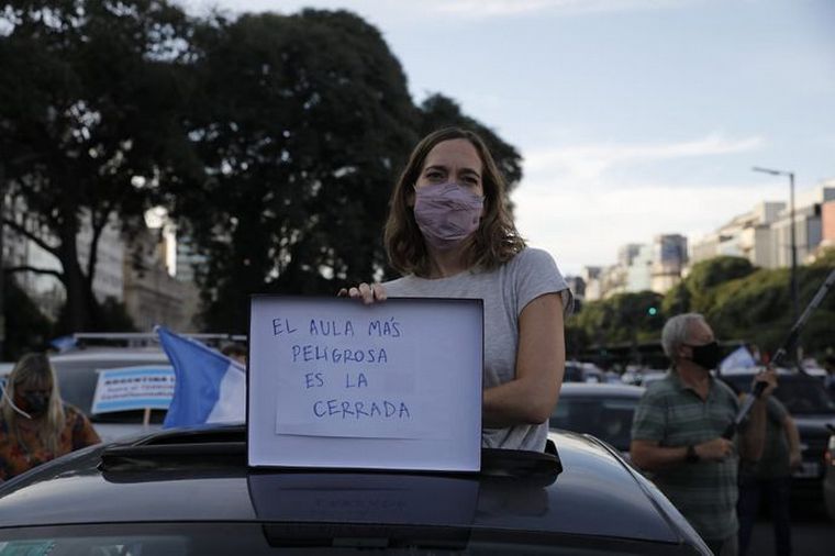 Manifestantes en Buenos Aires (Foto: Santiago Filipuzzi).